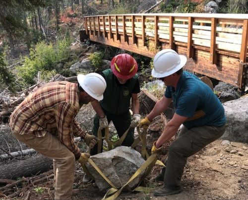 Sawtooth Society Idaho Grand Mogul Bridge Construction