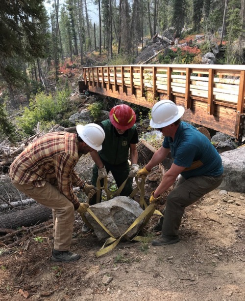 Sawtooth Society Idaho Grand Mogul Bridge Construction