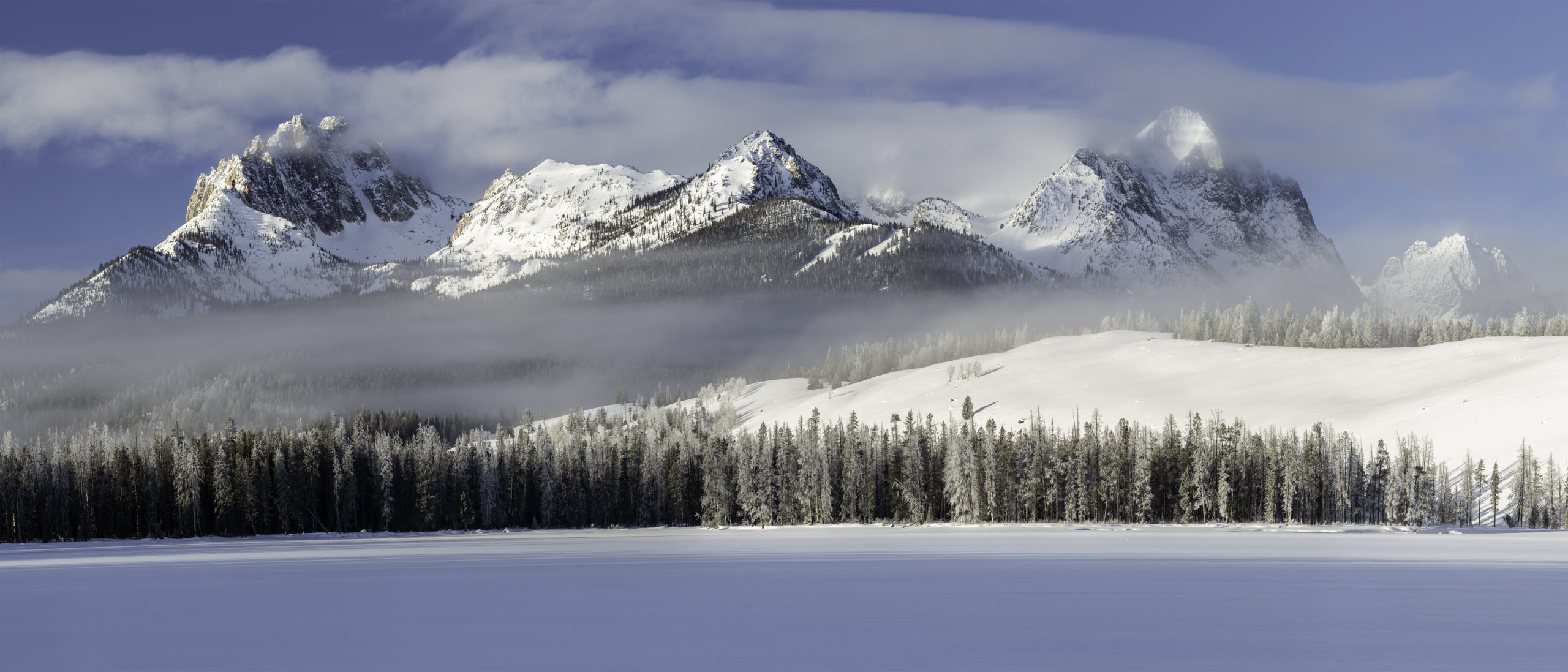 Winter activities in the Sawtooths