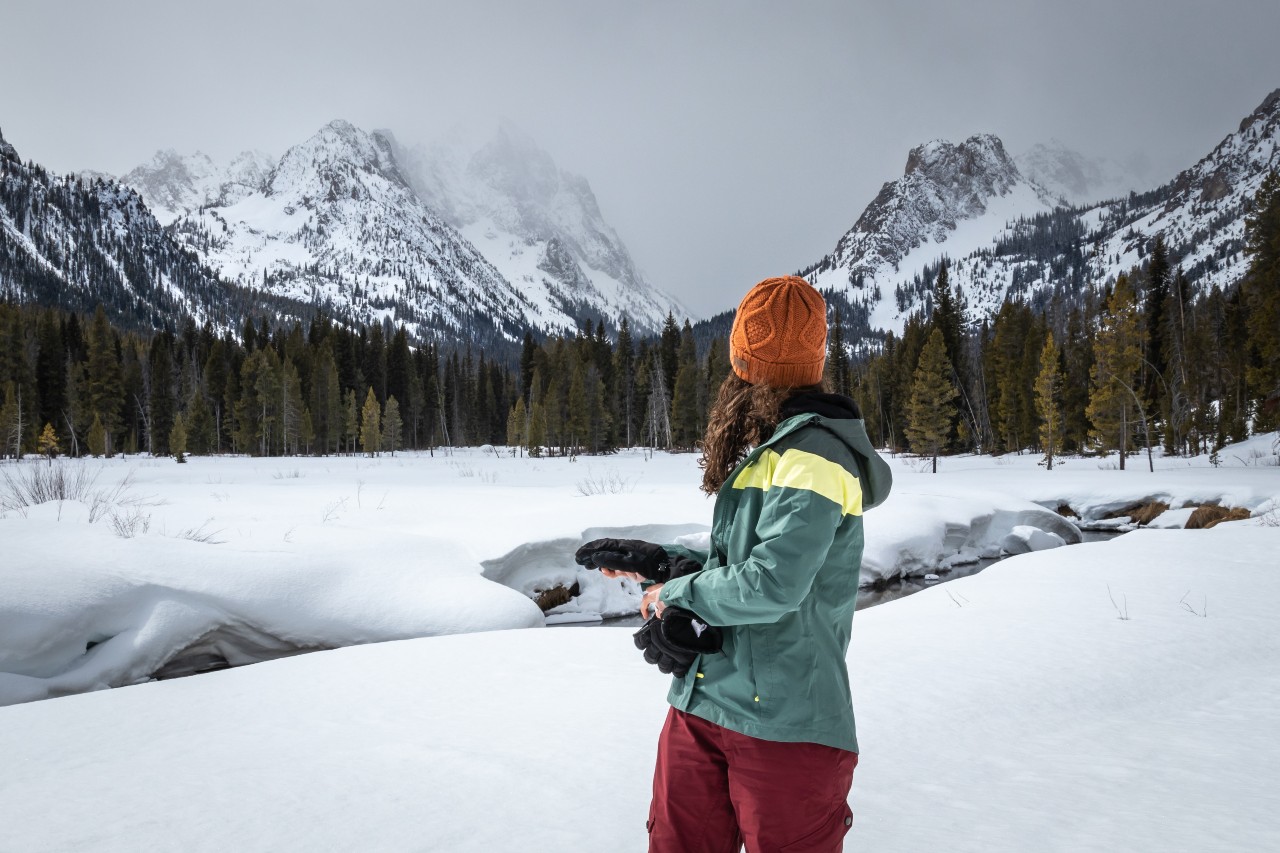 Snowshoeing the Sawtooths